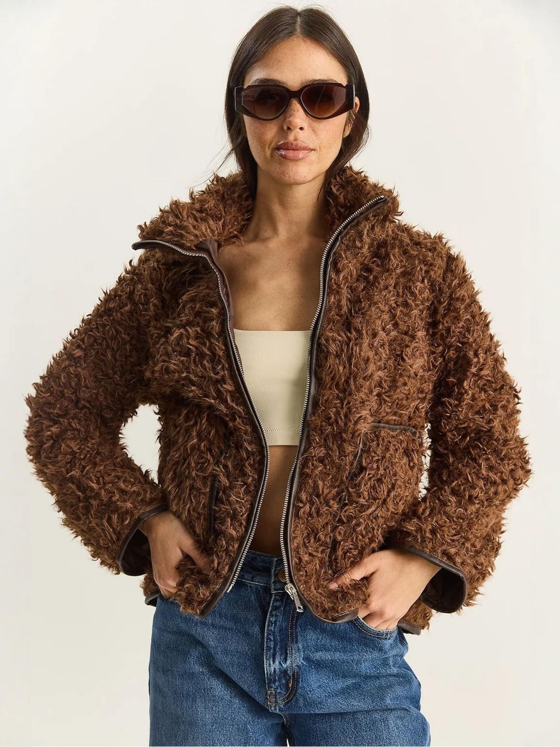 

Bianco Lucci Куртка для межсезонья в темно-коричневом цвете