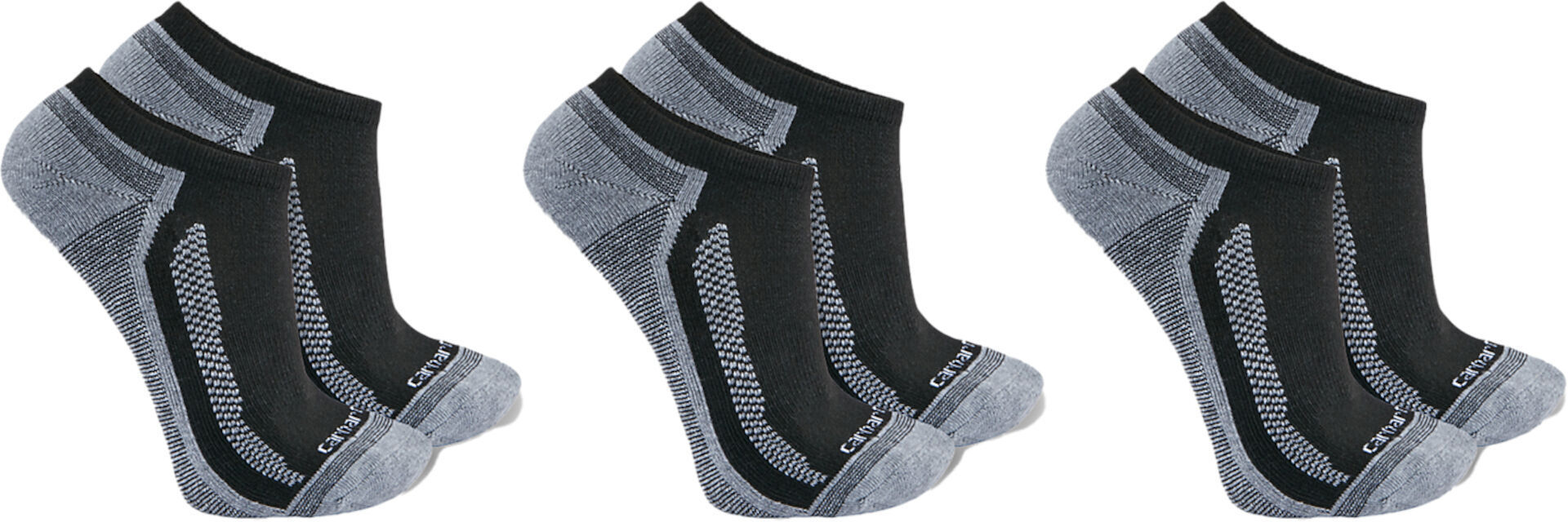 

Носки Carhartt Force Midweight Low Cut Socks (3 Pairs), цвет Grey/Black