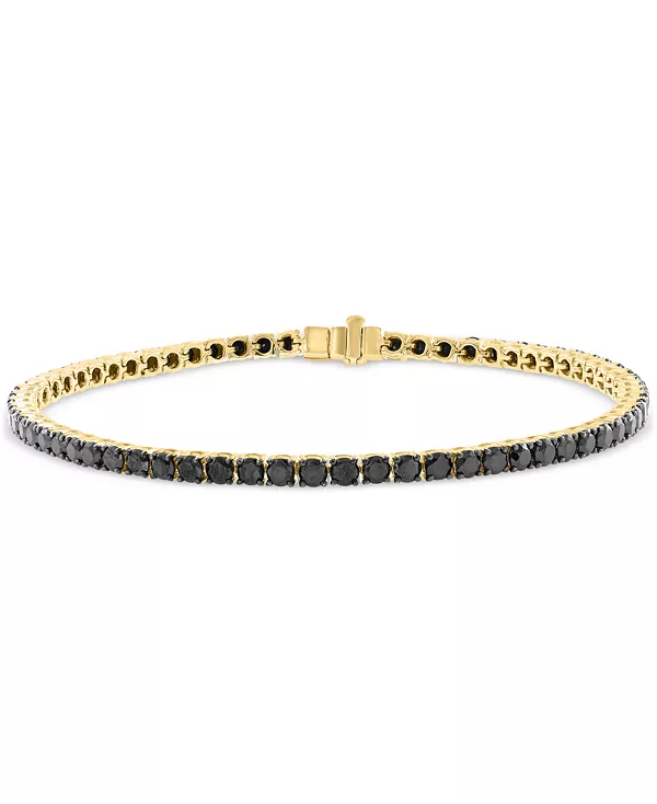 

Мужской теннисный браслет Effy с черными бриллиантами (5-7/8 карата) из 14-каратного золота Effy Collection, gold