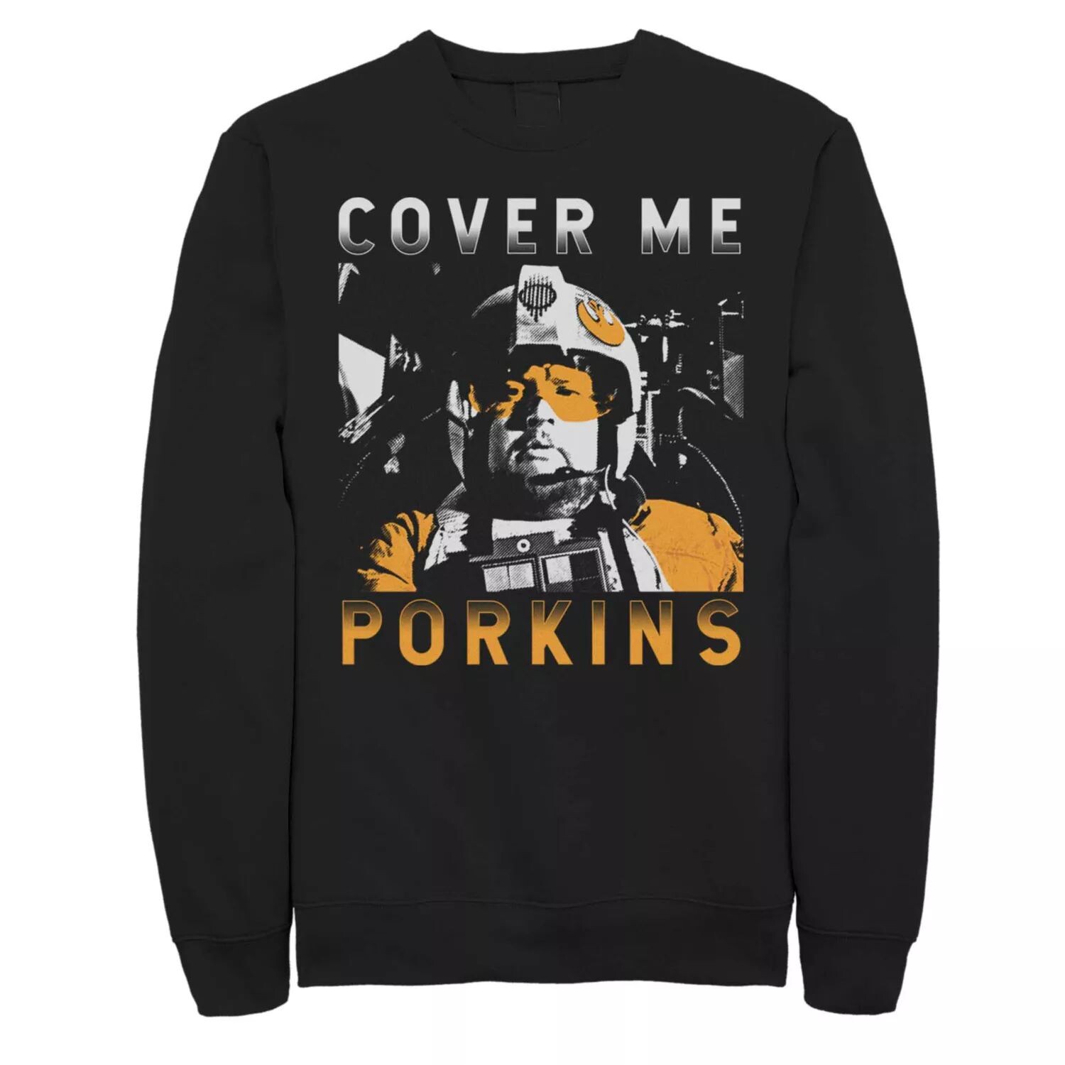 

Мужской свитшот Porkins Star Wars Cover Me, Black Licensed Character, черный