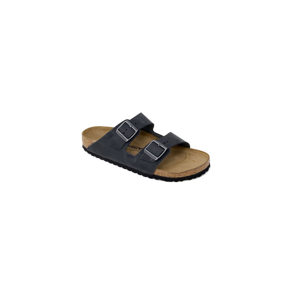 Черные синтетические тапочки Birkenstock, черный