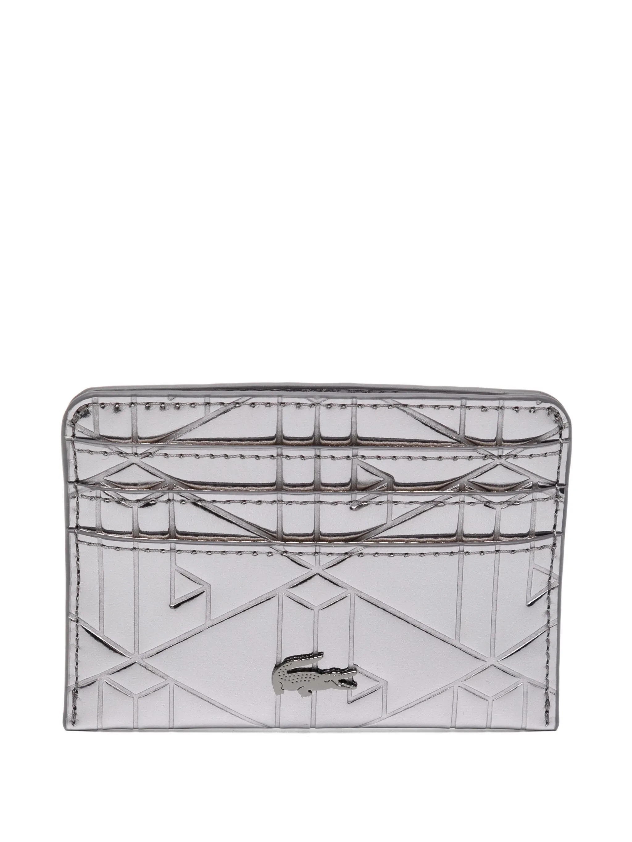 

Картхолдер с монограммой Lacoste, металлик