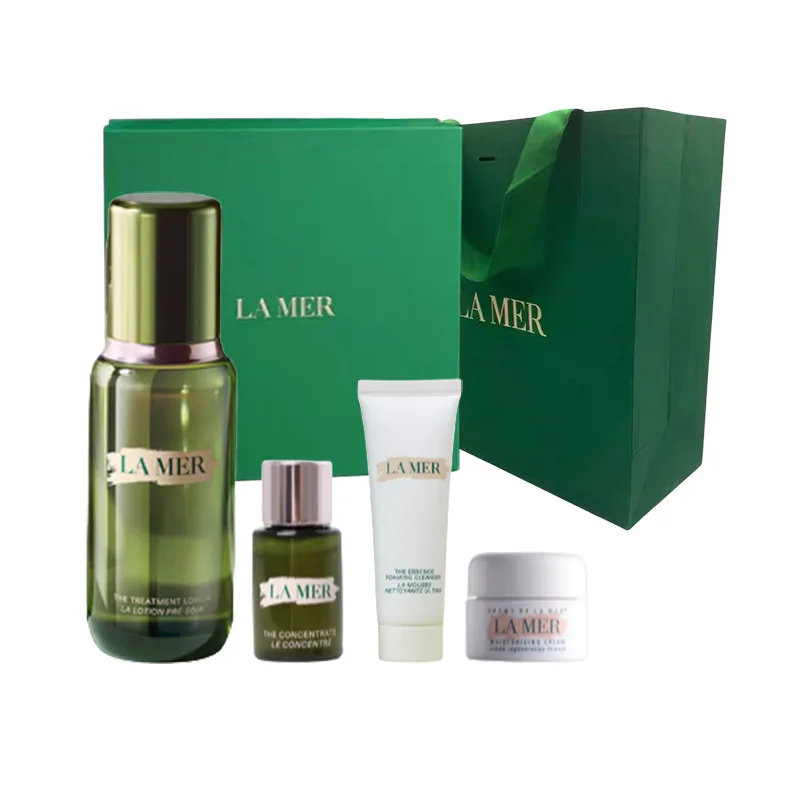 LA MER Набор сывороток Mori Style Box Essence для увлажнения и питания кожи, New Version Essence 100ml+Concentrated Serum 5ml+Classic Cream 7ml+Cleanser 30ml