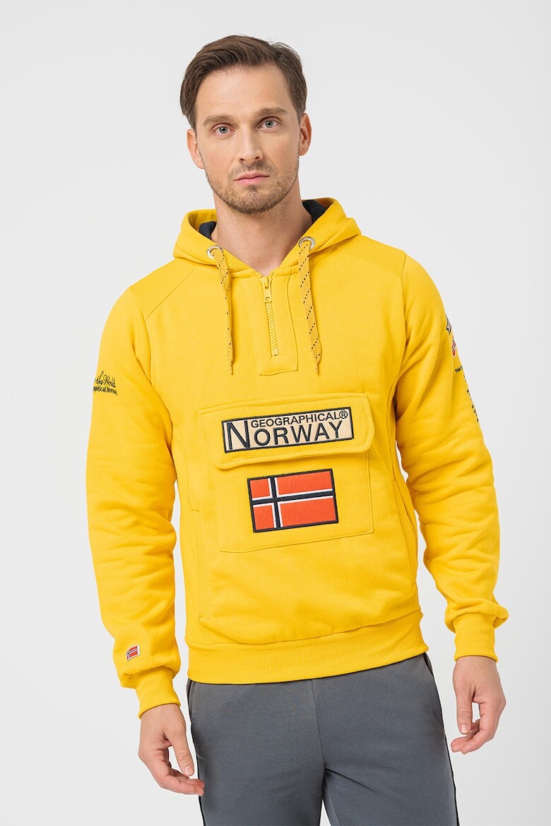 

Худи Gym Class с логотипом Geographical Norway, желтый