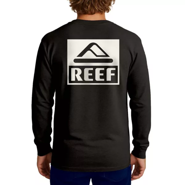 

Мужская футболка с длинным рукавом Tellie с принтом Reef, черный