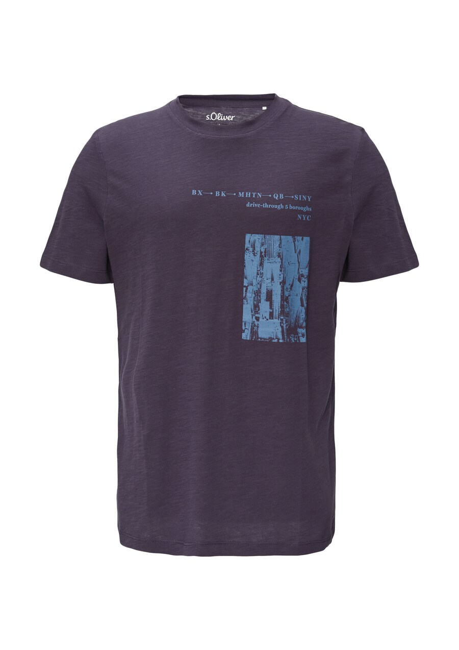 

Классическая футболка s.Oliver Shirt, цвет aubergine