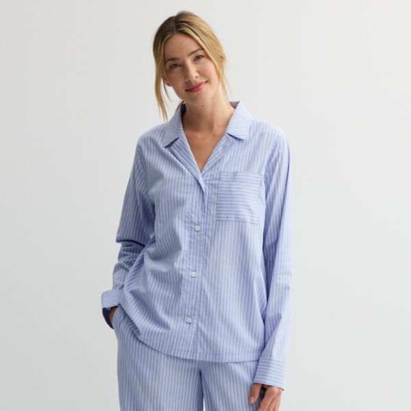 

Женский тканый пижамный верх Sonoma Goods For Life, цвет mbrll str