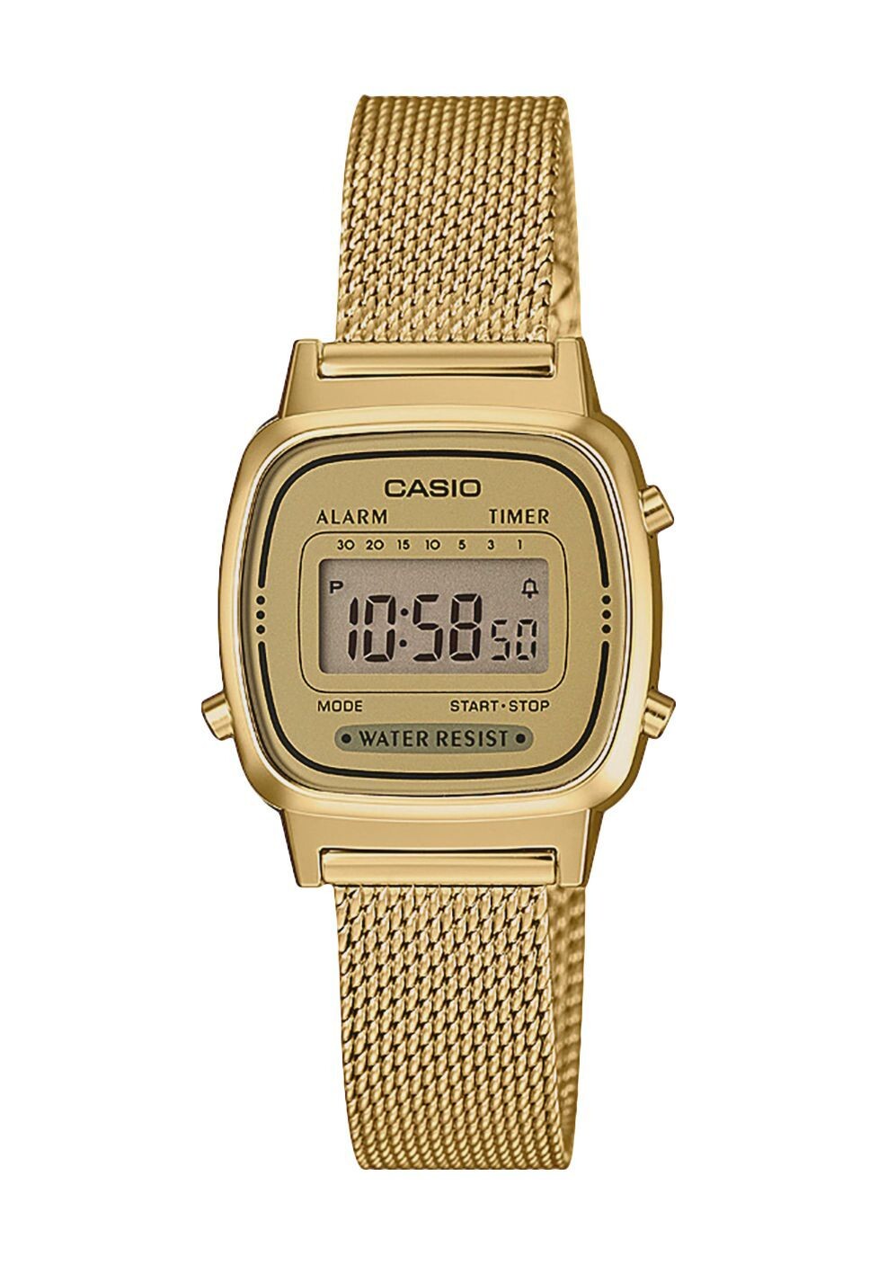 

Женские цифровые часы LA-670WEMY-9EF CASIO, золото