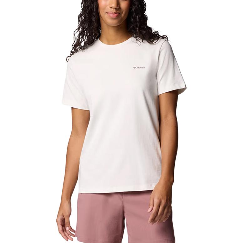 

Обычная женская футболка Columbia, белый серый 125
