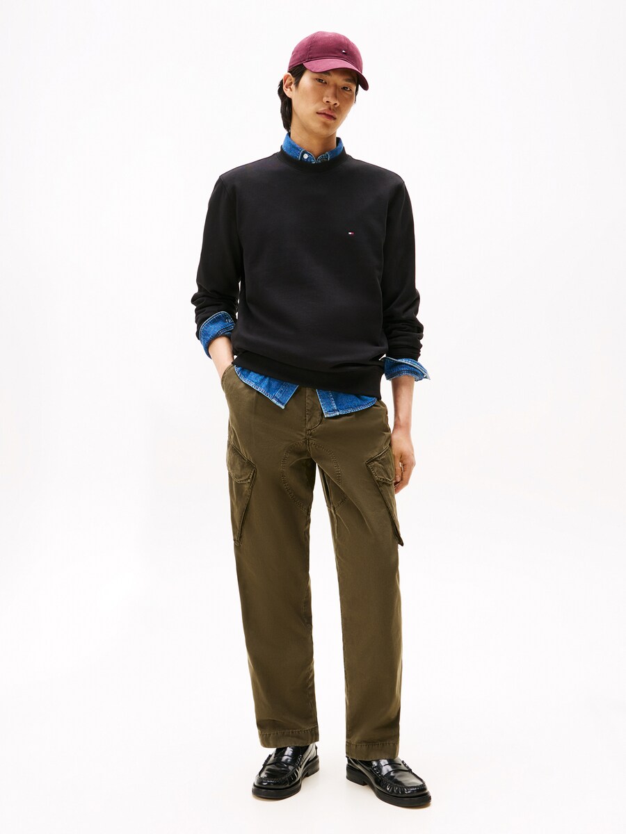 Толстовка TOMMY HILFIGER ESSENTIAL, черный — фото 4