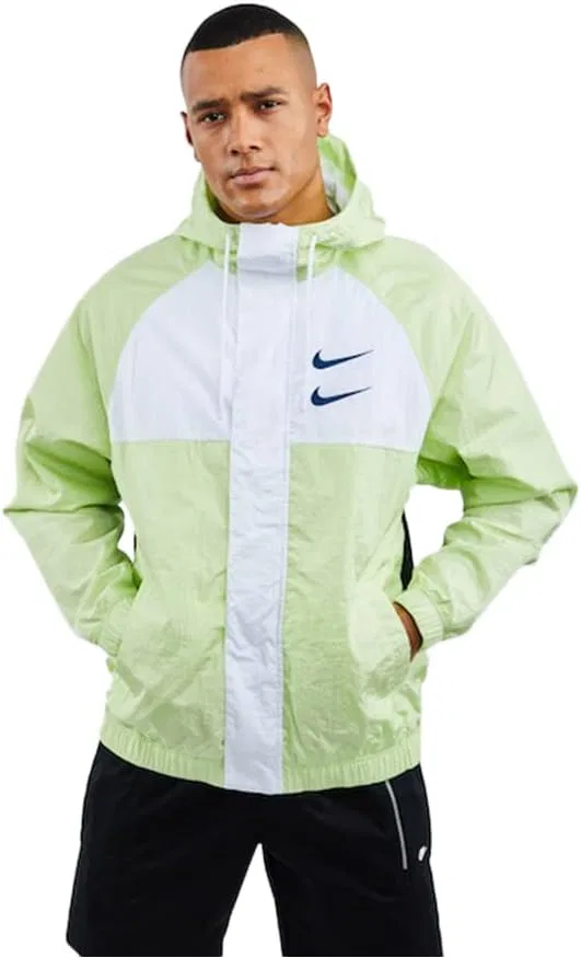 Куртка Nike Sportswear Swoosh Woven, белый/мятный
