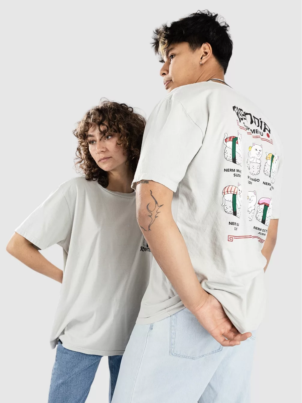 

Футболка «Суши Нерм» Ripndip, серый