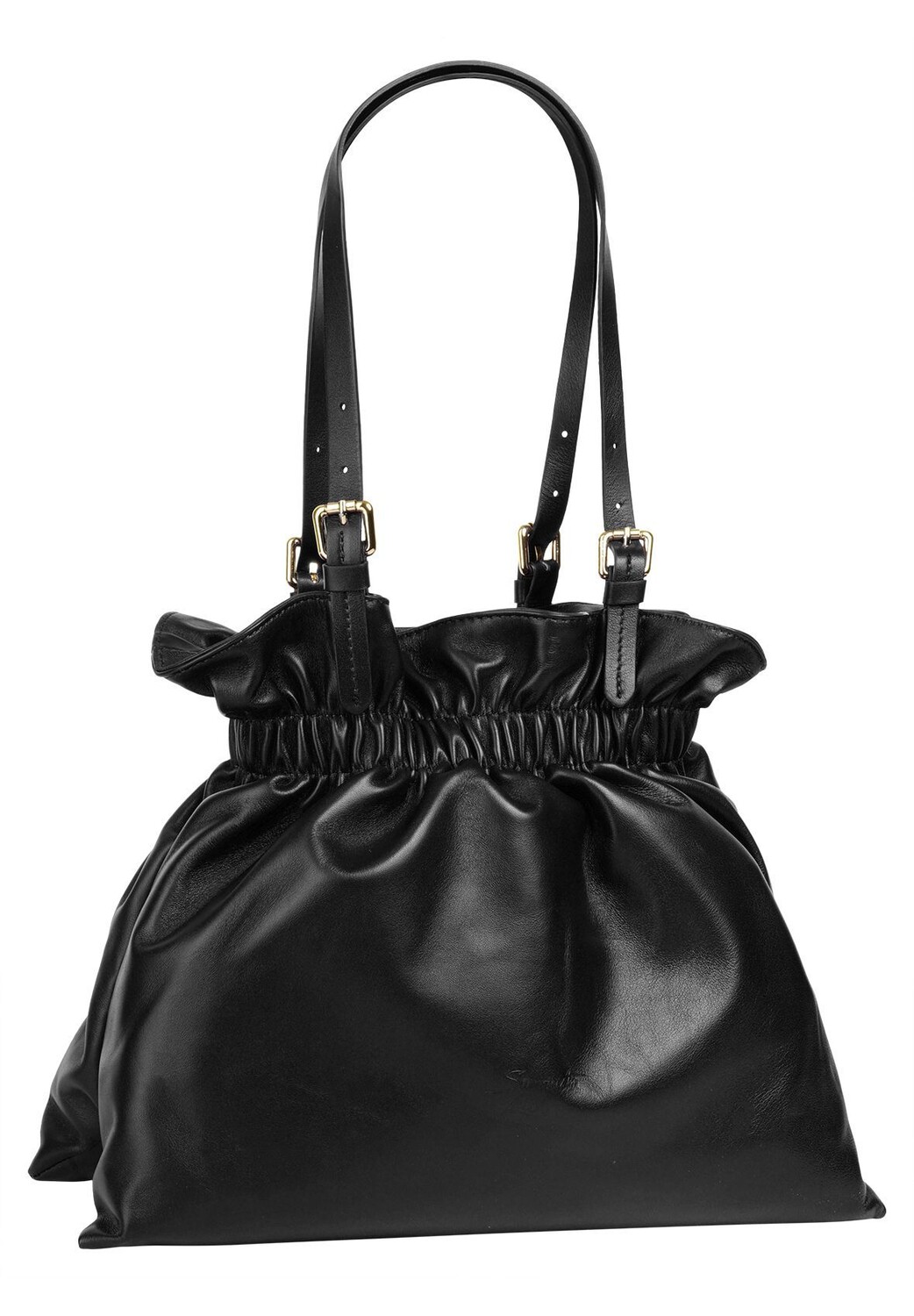 

Шопер, натуральная кожа, сделано в Италии Samantha Look, черный