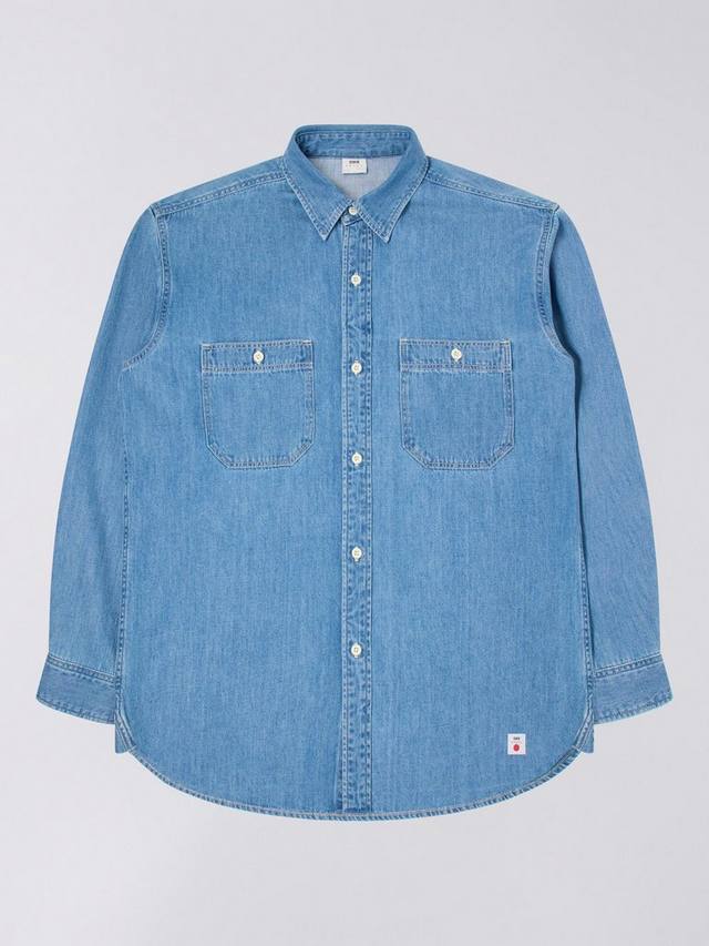 

Джимовая рабочая рубашка Edwin, Blue