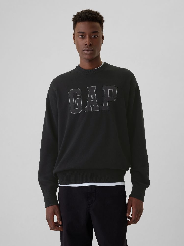 

Свитер с логотипом Gap, черный