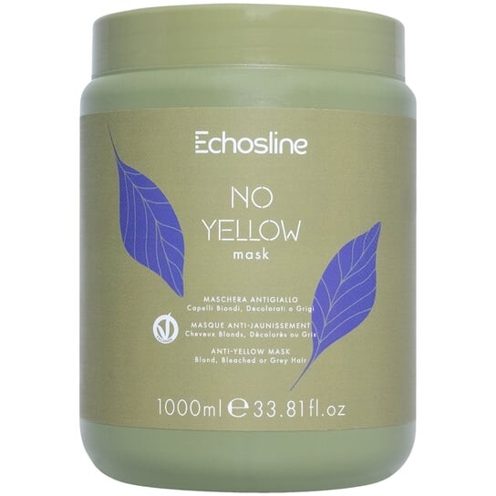 

Маска, нейтрализующая желтизну прядей волос, 1000мл Echosline No Yellow