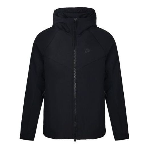 

Куртка Nike Logo Printing Splicing Hooded Jacket Black, черный