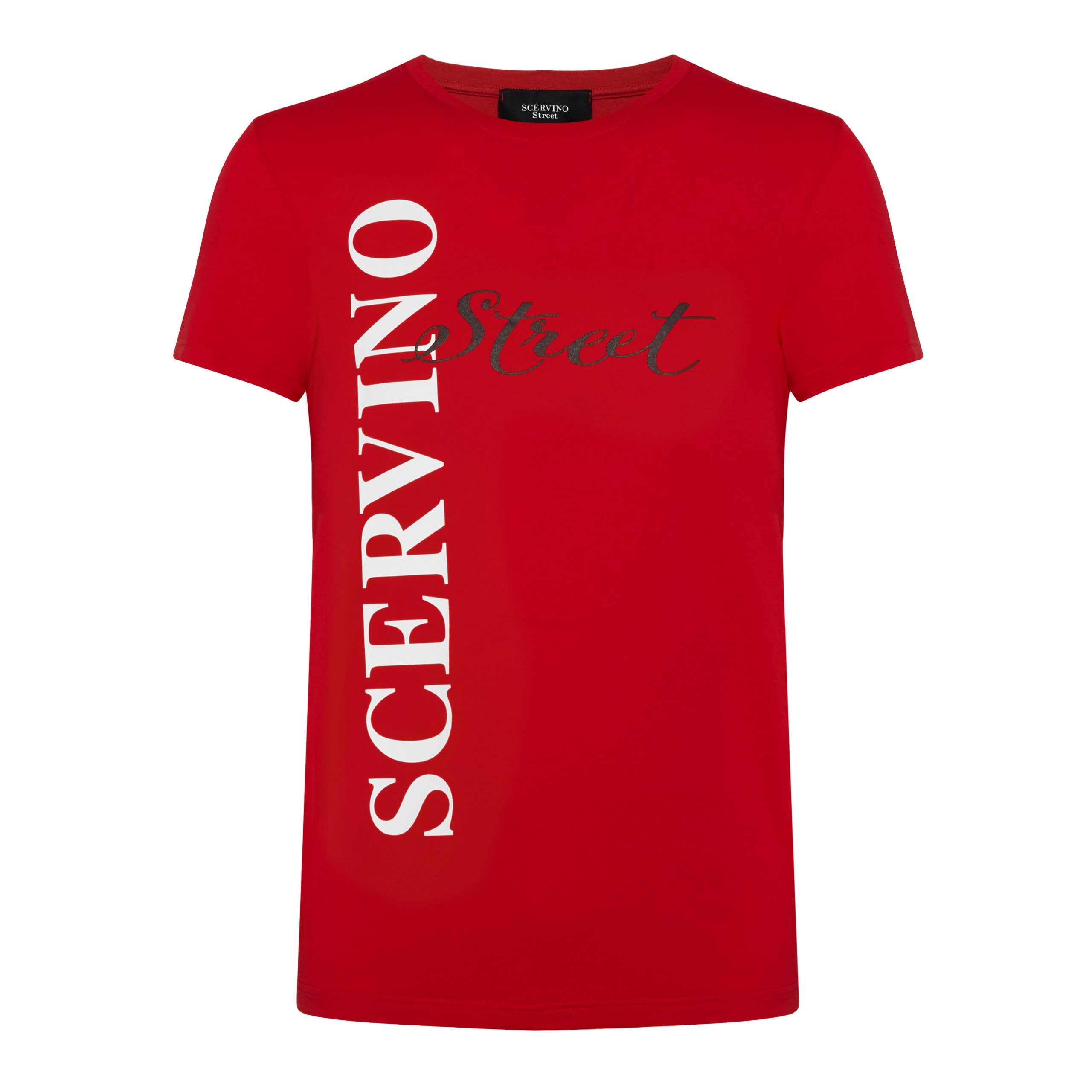 

Красная хлопковая мужская футболка Ermanno Scervino