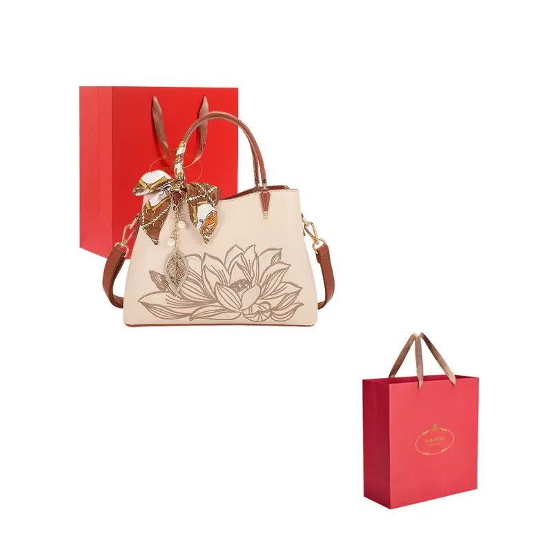 

PAYOT Синтетическая кожаная сумка через плечо, Apricot & Brown