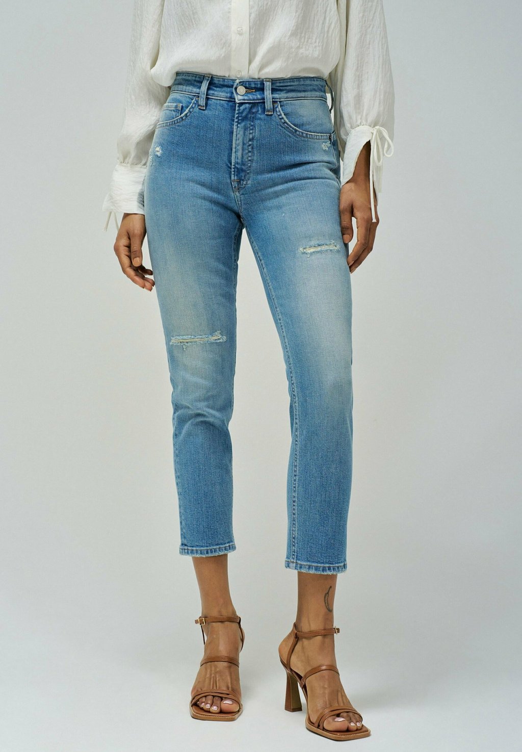 

Джинсы облегающего кроя FAITH PUSH IN CROPPED Salsa Jeans, синий