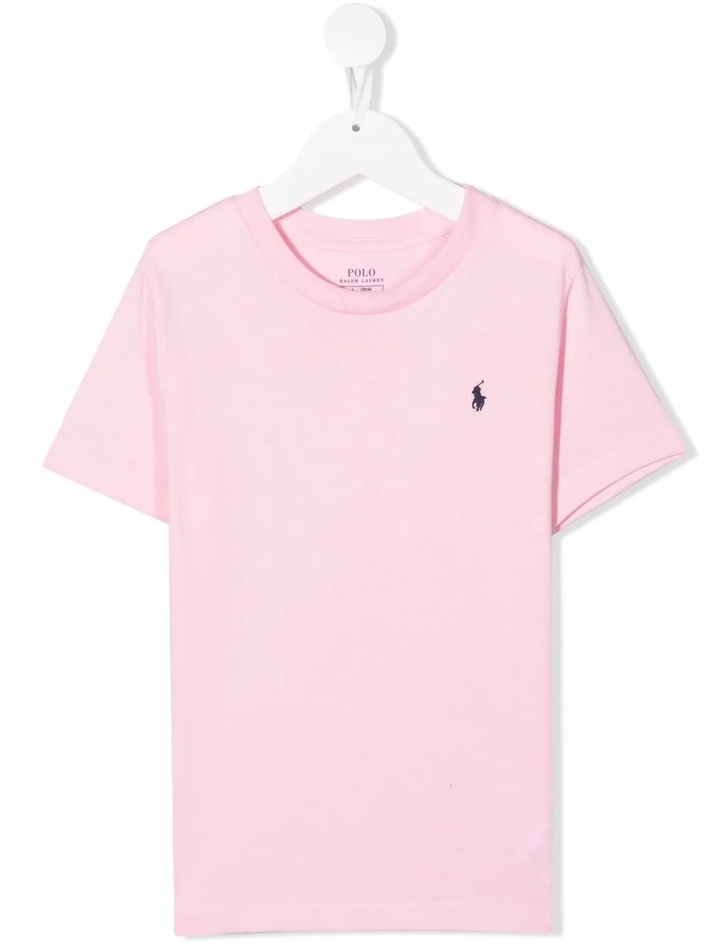 

Футболка с вышитым логотипом Polo Ralph Lauren Kids, розовый