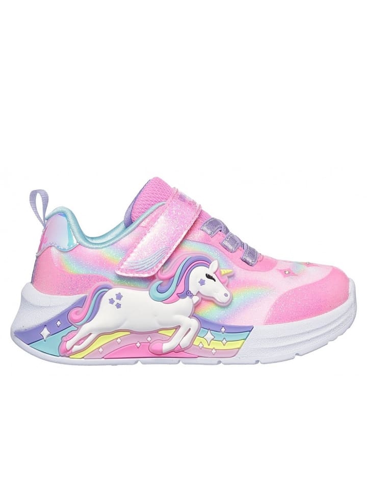 Skechers Footwear Кроссовки S Lights Inicorn Chaser розового цвета — фото 2