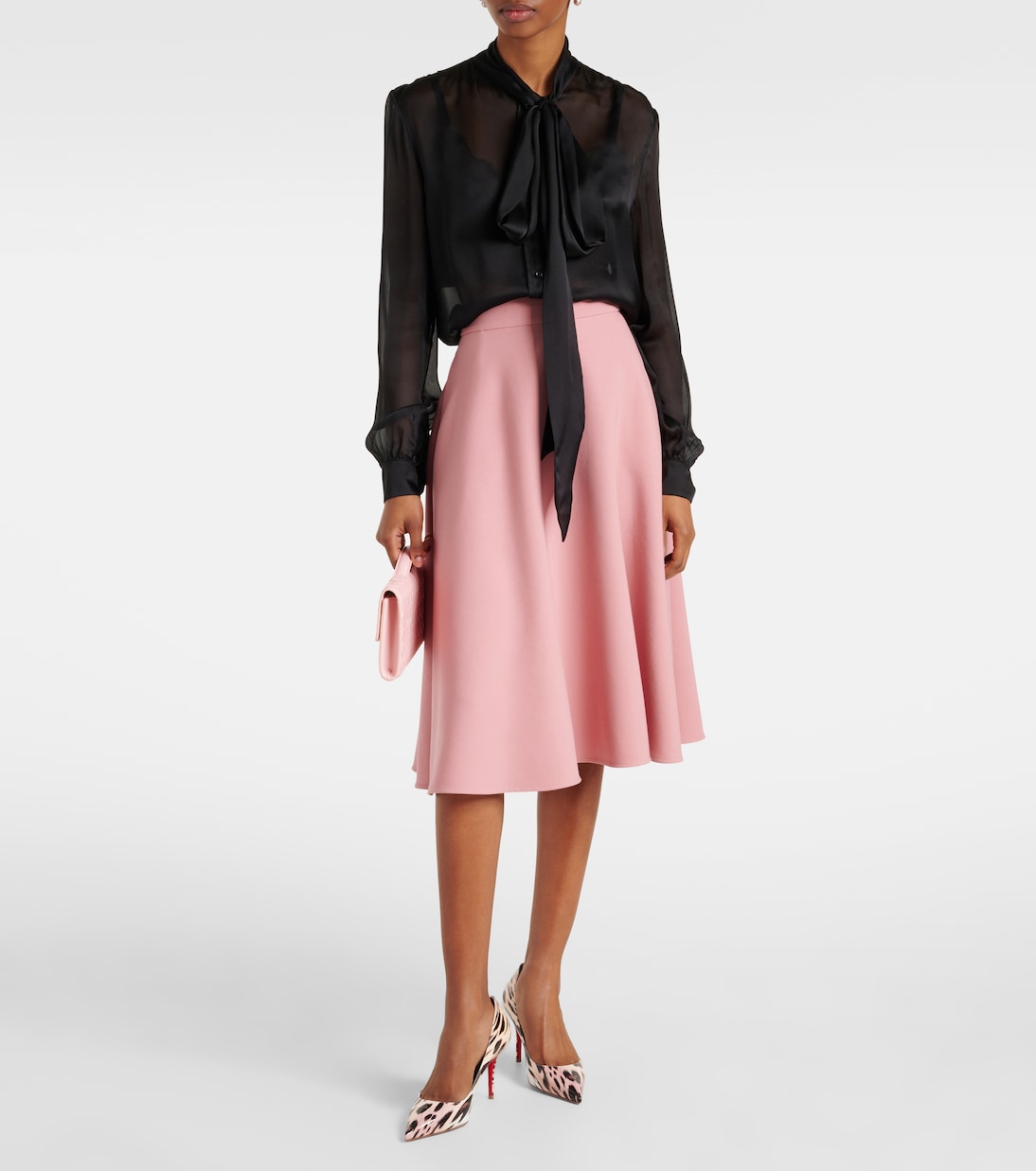 Туфли Miss Z 80 из лакированной кожи с принтом Christian Louboutin, Vintage Rose/Lin Vintage Rose — фото 3