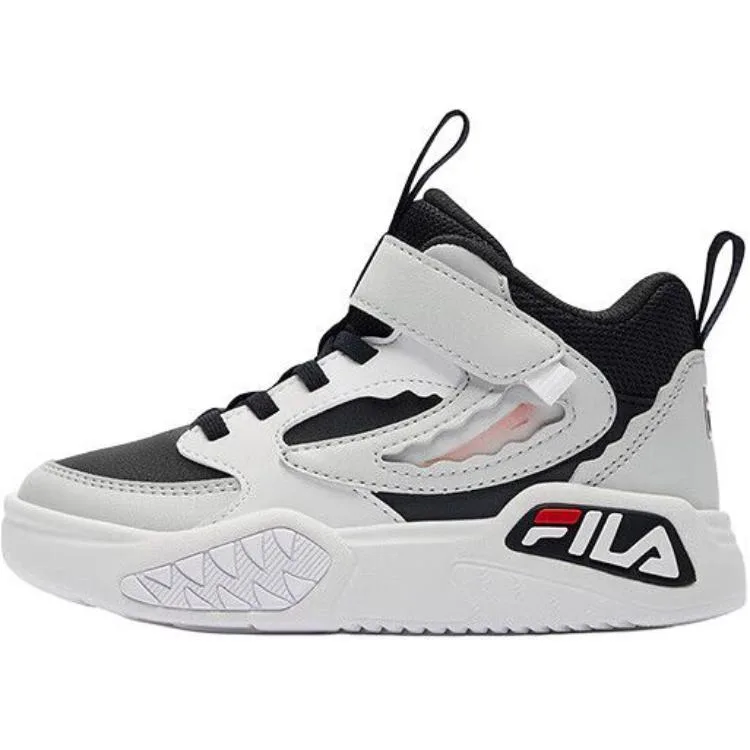 FILA KIDS Скользоустойчивые высокие детские скейтерские кроссовки blue gray