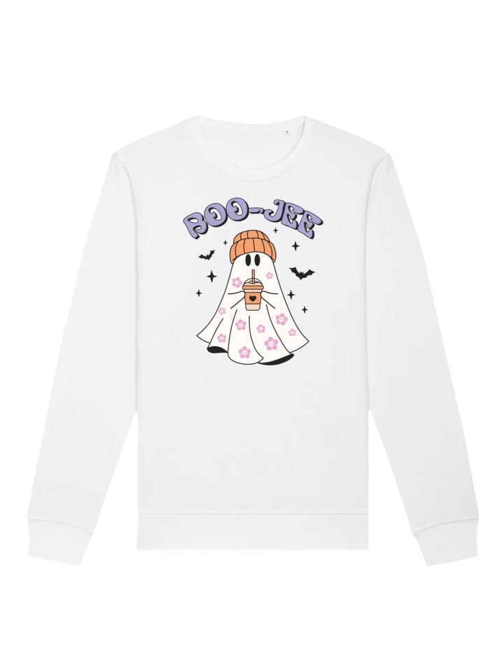 

Толстовка F4NT4STIC Sweatshirt Retro Halloween Boo Jee Coffee, белый