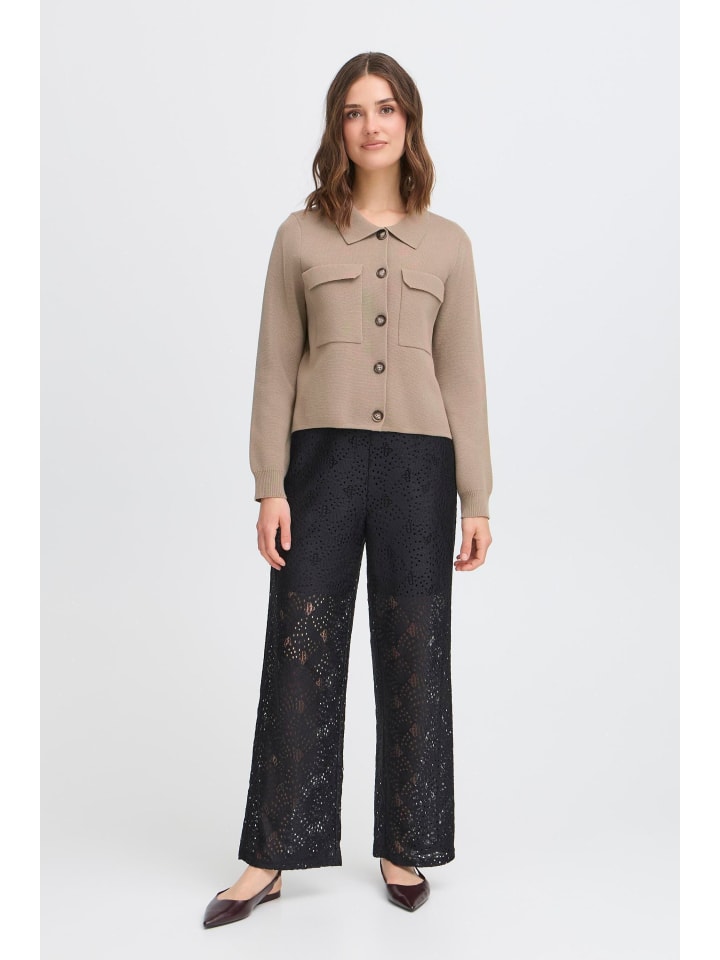 

Fransa Кардиган с длинными рукавами FRITA, стандартный крой, цвет «пустынный тауп»