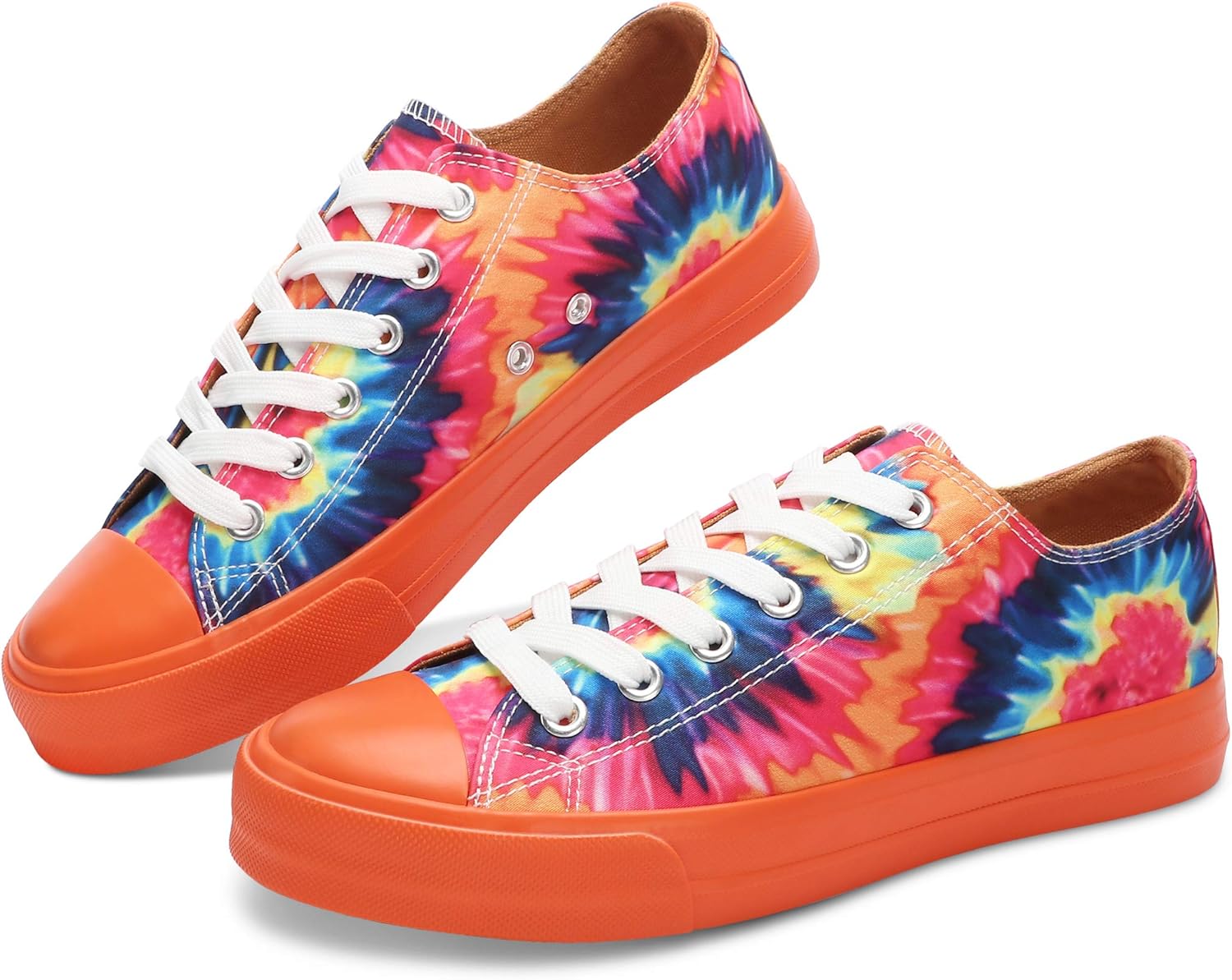 

Унисекс кеды на низком ходу из канвы, модные слипоны для ходьбы Obtaom, оранжевый