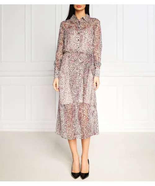 

Платье из ламы Guess Jeans, розовый