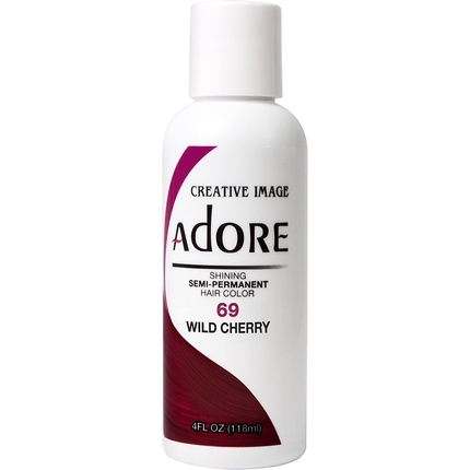 

Сияющая полуперманентная краска для волос 69 Wild Cherry Red 118 мл Adore