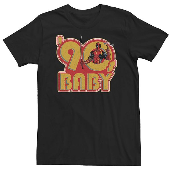 

Футболка Big & Tall Deadpool '90's Baby Retro Logo Licensed Character