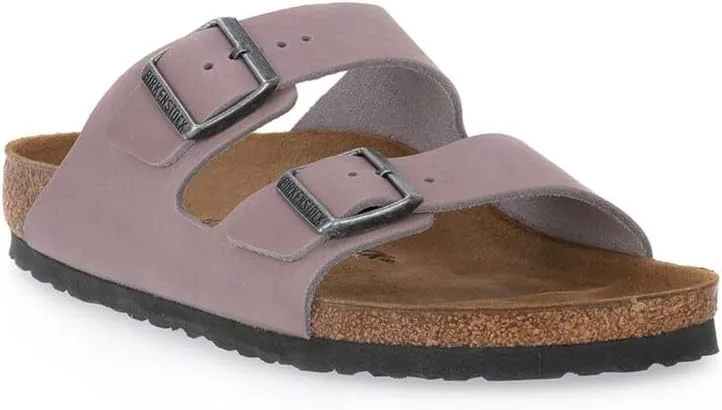 Birkenstock Arizona - Винтажные кожаные сандалии, серый