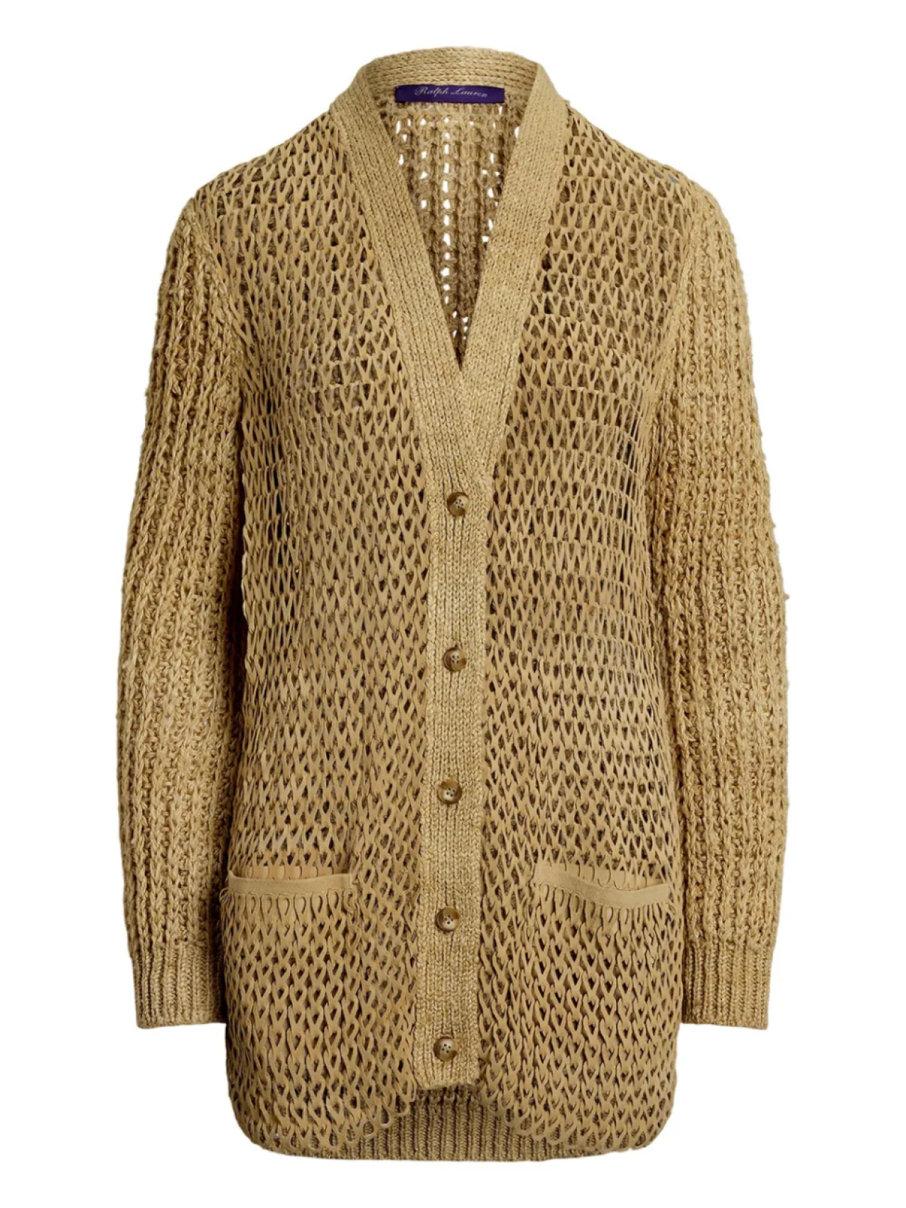 

Кардиган ажурной вязки Ralph Lauren Collection, нейтральный
