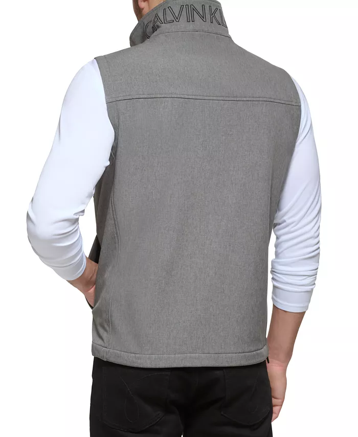 Мужская мягкая бесшовная жилетка Infinite Stretch Soft Shell Calvin Klein, серый — фото 2