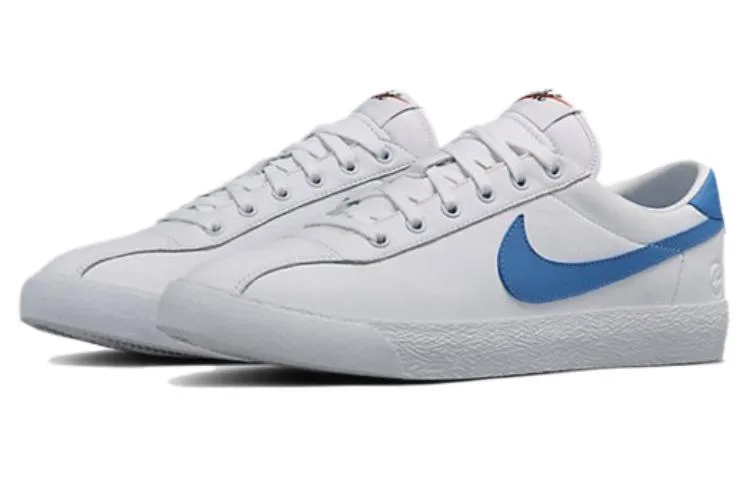 Nike Fragment Design Zoom Lauderdale противоскользящие кроссовки для скейтбординга с амортизацией, мужские, бело-синие — фото 4