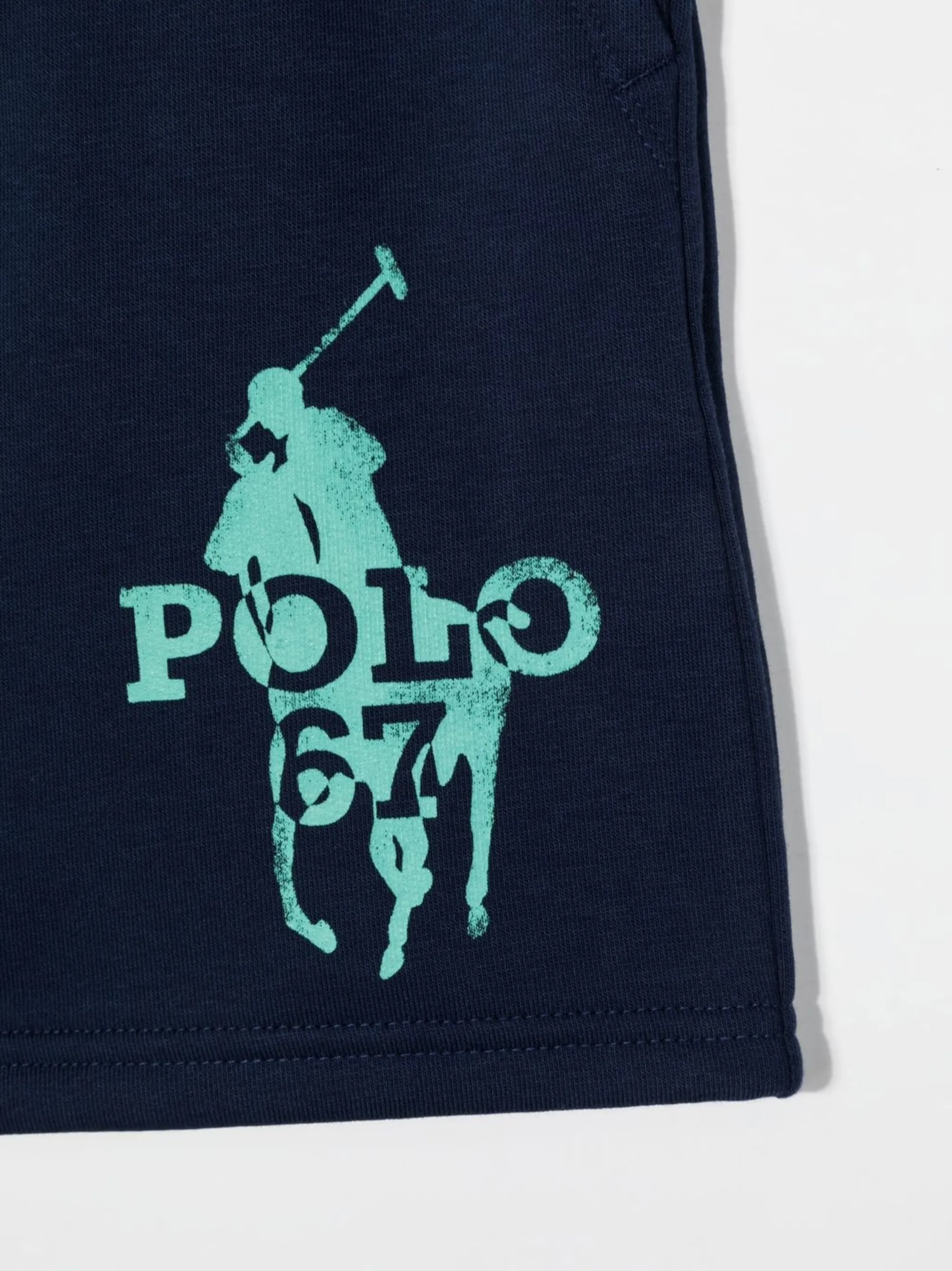 Шорты с логотипом Polo Ralph Lauren Kids, синий — фото 3