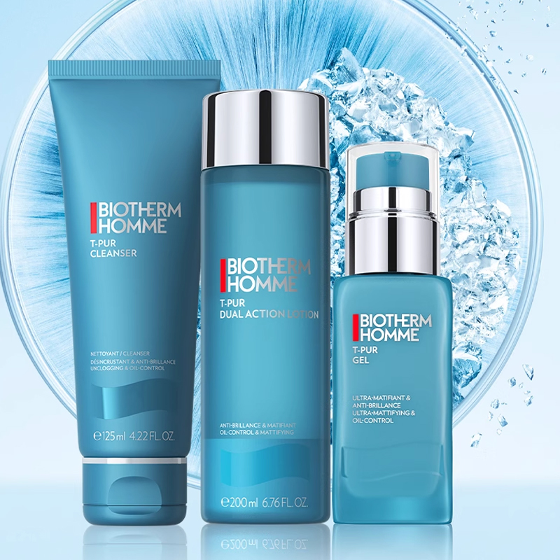 Набор для ухода за кожей Biotherm Homme 520: очищающий гель + увлажняющий тоник + увлажняющая эмульсия, 125 мл + 200 мл + 50 мл — фото 3