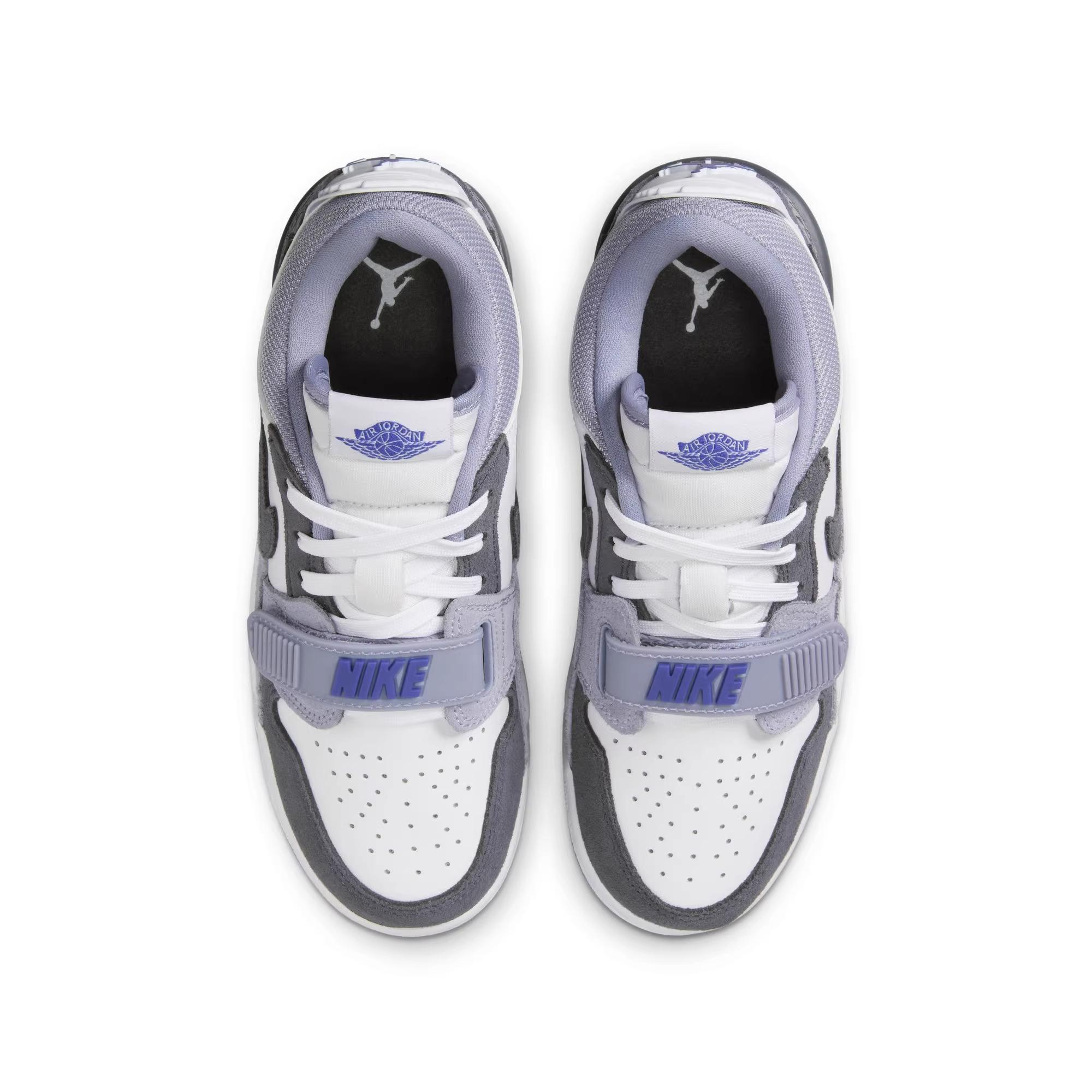 Повседневная детская обувь Air Legacy Jordan, белый/синий/серый/фиолетовый — фото 4