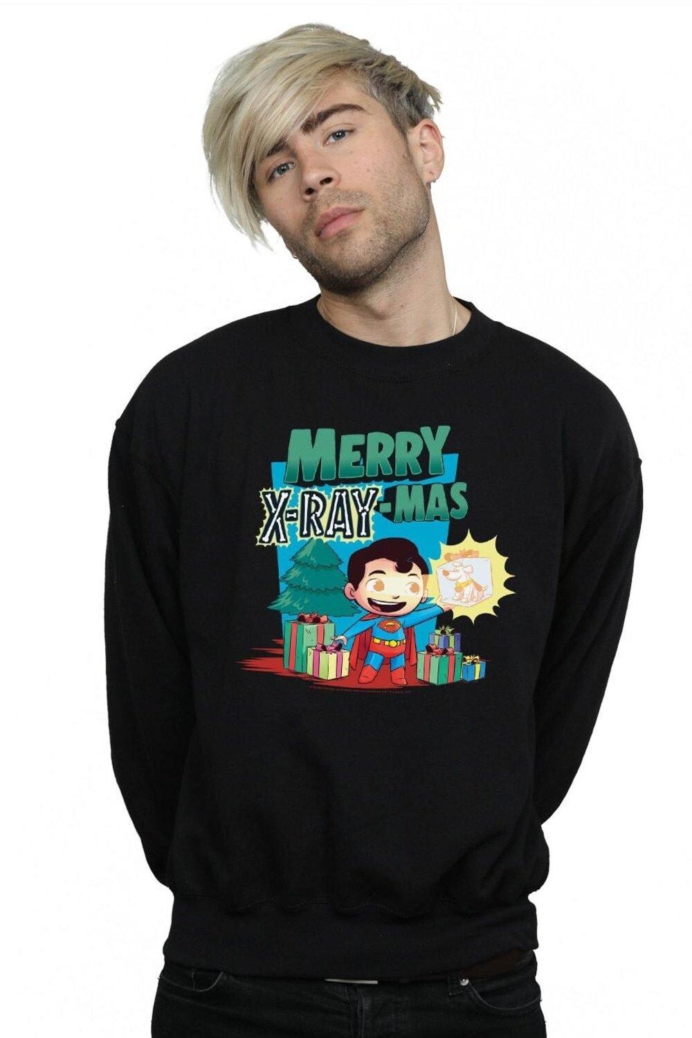 

Толстовка Super Friends Merry X-RayMas DC Comics, черный