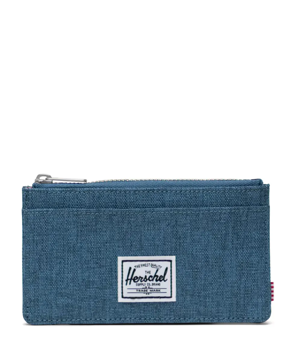 

Держатель для карт унисекс из синей ткани на молнии Herschel, синий