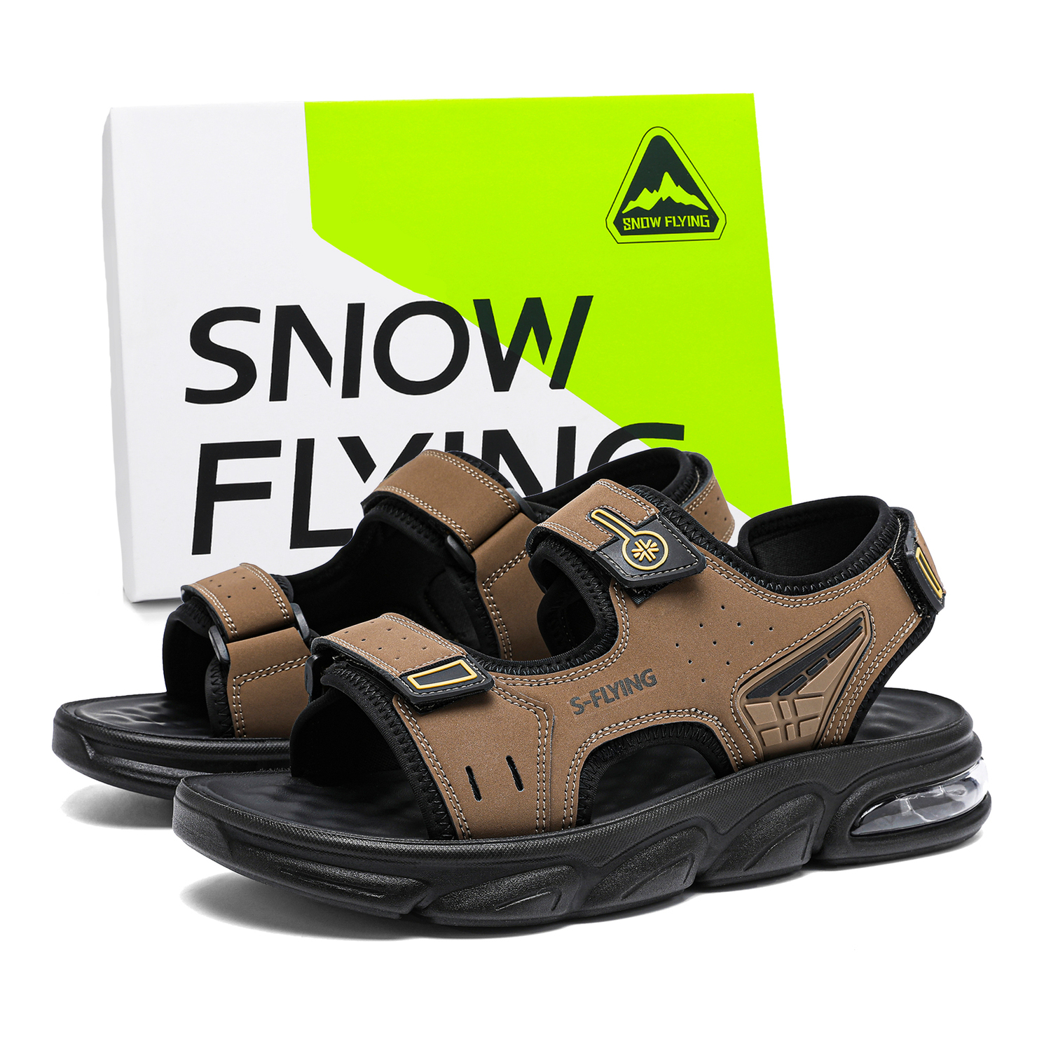 

SNOW FLYING Wilderness Series Пляжные сандалии унисекс - Кокосовый коричневый, цвет Coconut Brown[Box]