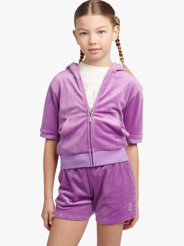 

Детская велюровая толстовка на молнии Juicy Couture, Dewberry