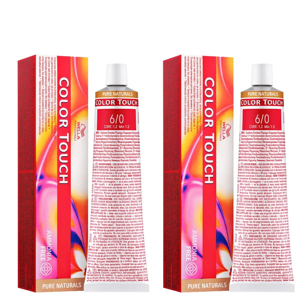 Интенсивная краска для волос «Color Touch 6/0 Dark Blonde» от Wella, 2 x 60 мл Wella