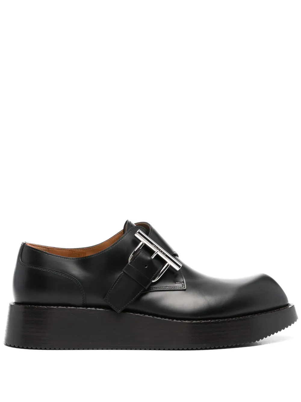 

Туфли монки T-Bar Creeper Alexander McQueen, черный