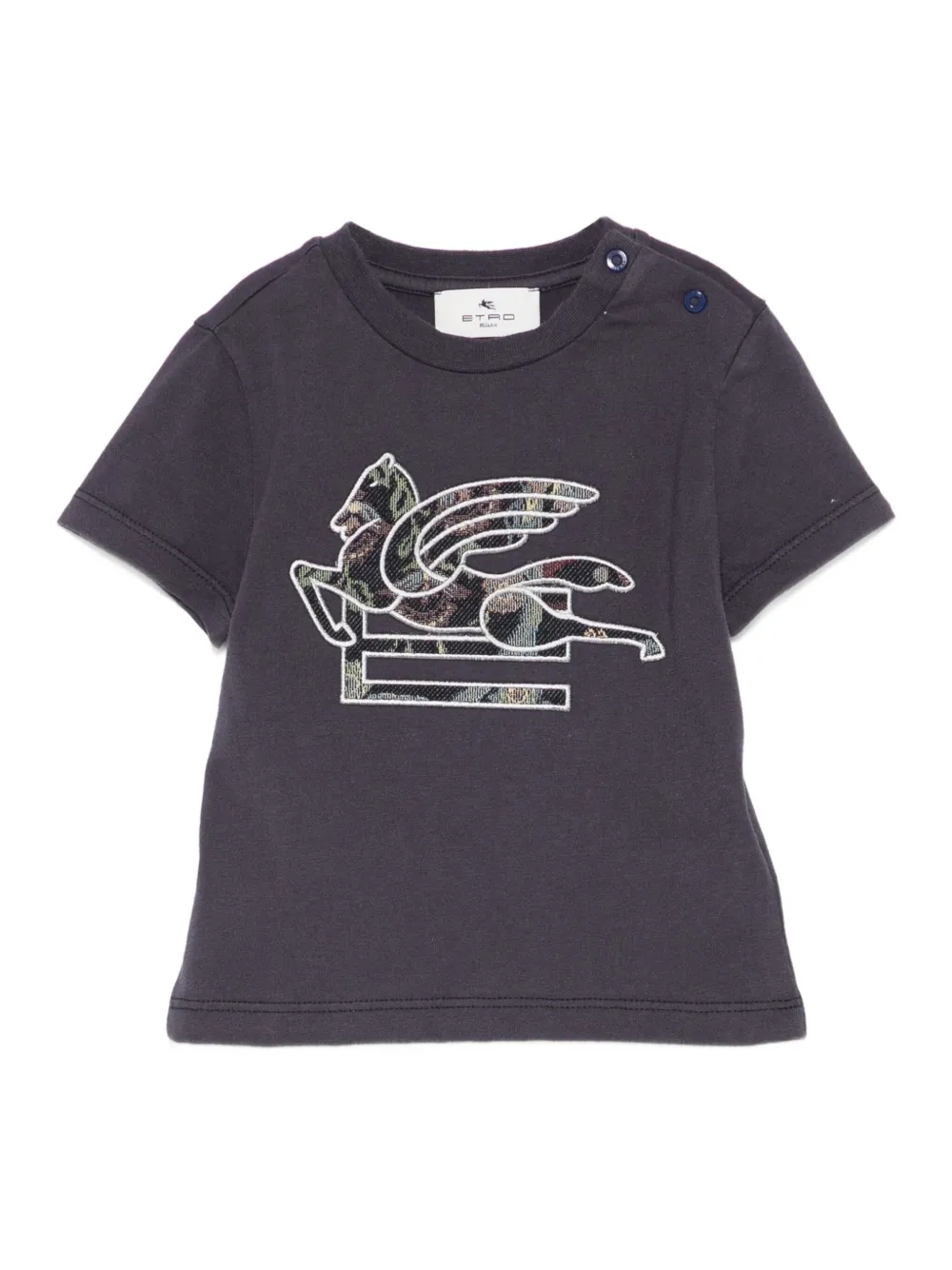 

Футболка с логотипом Pegasus ETRO KIDS, синий