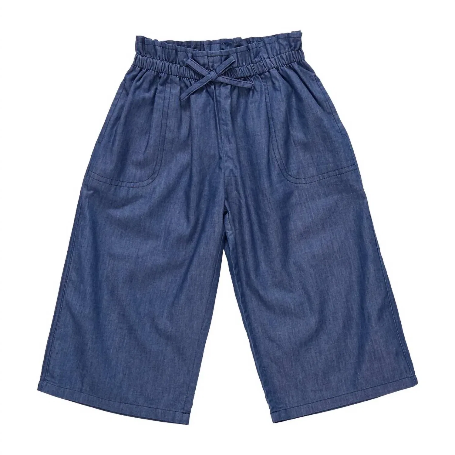 Детские брюки "Теодор" из шамбре Pink Chicken, Chambray