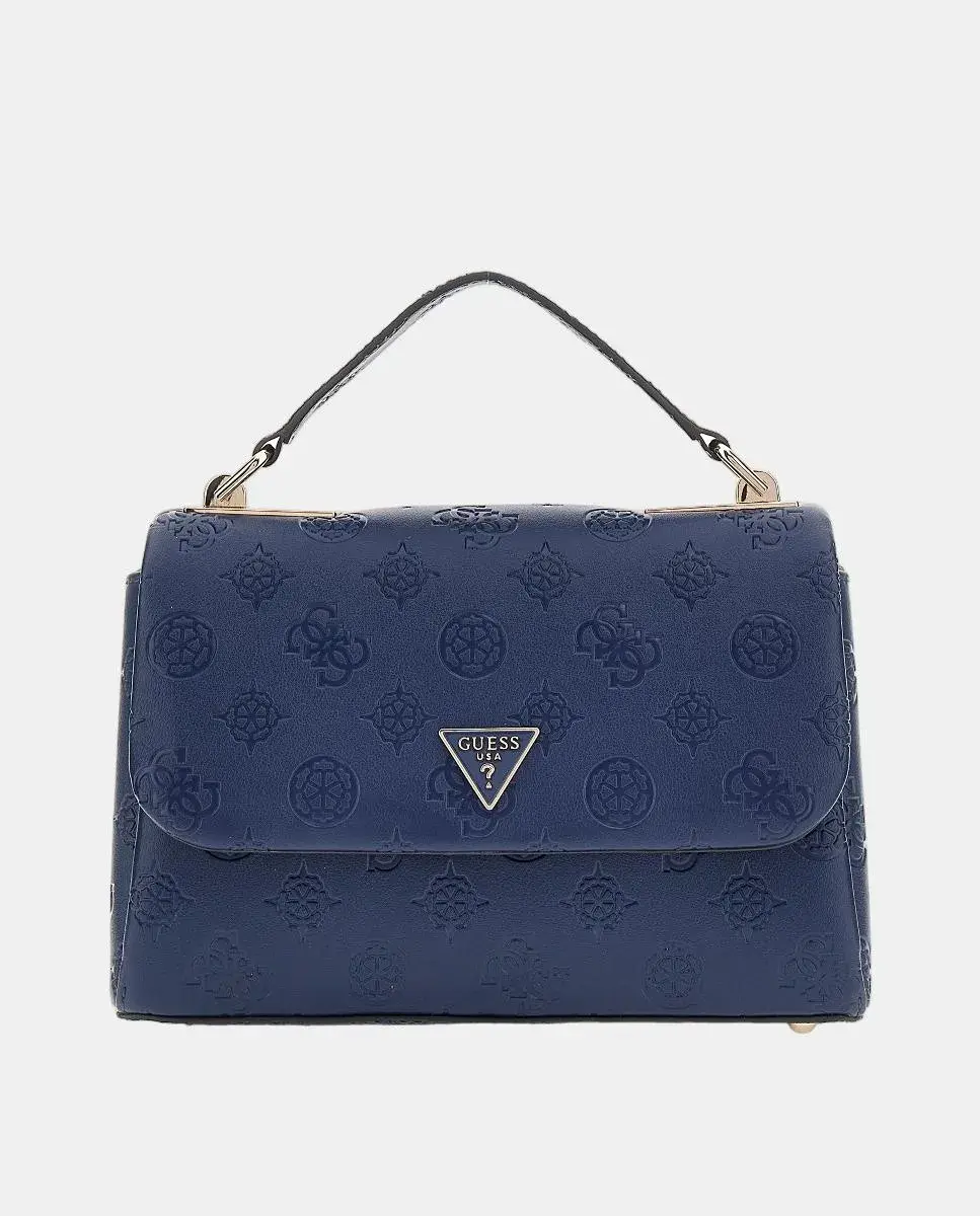 

Средняя сумка через плечо на молнии и магнитной застежке Guess, темно-синий